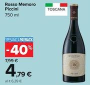 Offerta per Piccini - Rosso Memoro a 4,79€ in Carrefour Ipermercati