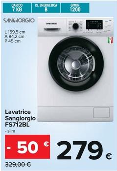 Offerta per San Giorgio - Lavatrice FS712BL  a 279€ in Carrefour Ipermercati