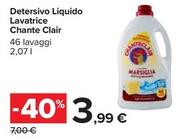 Offerta per Chanteclair - Detersivo Liquido Lavatrice a 3,99€ in Carrefour Ipermercati