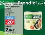 Offerta per Knorr - Brodo Granulare 100% Naturale a 2,19€ in Carrefour Ipermercati