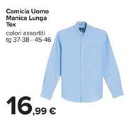 Offerta per Tex - Camicia Uomo Manica Lunga a 16,99€ in Carrefour Ipermercati