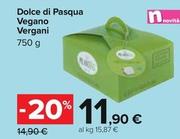 Offerta per Vergani - Dolce Di Pasqua Vegano a 11,9€ in Carrefour Ipermercati