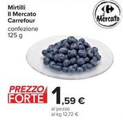 Offerta per Carrefour - Mirtilli Il Mercato a 1,59€ in Carrefour Ipermercati