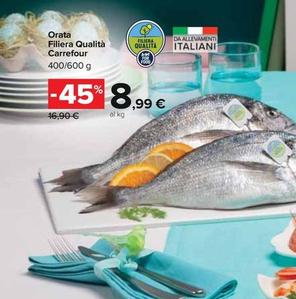 Offerta per Carrefour - Orata Filiera Qualità a 8,99€ in Carrefour Ipermercati