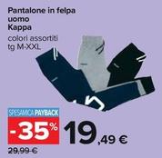 Offerta per Kappa - Pantalone In Felpa Uomo a 19,49€ in Carrefour Ipermercati