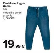 Offerta per Tex - Pantalone Jogger Uomo a 19,99€ in Carrefour Ipermercati
