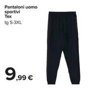 Offerta per Tex - Pantaloni Uomo Sportivi a 9,99€ in Carrefour Ipermercati