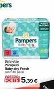 Offerta per Pampers - Salviette Baby-dry Fresh a 5,39€ in Carrefour Ipermercati