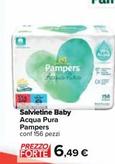 Offerta per Pampers - Salvietine Baby Acqua Pura a 6,49€ in Carrefour Ipermercati