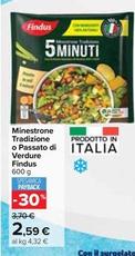 Offerta per Findus - Minestrone Tradizione O Passato Di Verdure a 2,59€ in Carrefour Ipermercati