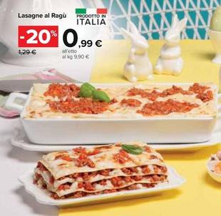 Offerta per Lasagne Al Ragù a 0,99€ in Carrefour Ipermercati