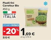 Offerta per Carrefour Bio - Piselli Fini a 1,69€ in Carrefour Ipermercati