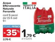 Offerta per Ferrarelle - Acqua Effervescente Naturale a 1,79€ in Carrefour Ipermercati