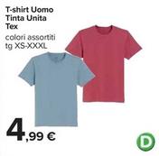 Offerta per Tex - T-Shirt Uomo Tinta Unita a 4,99€ in Carrefour Ipermercati