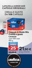 Offerta per Lavazza - Capsule A Modo Mio Crema E Gusto a 21,9€ in Carrefour Ipermercati