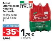 Offerta per Ferrarelle - Acqua Effervescente Naturale a 1,79€ in Carrefour Ipermercati