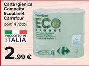 Offerta per Carrefour Carta - Igienica Compatta Ecoplanet a 2,99€ in Carrefour Ipermercati