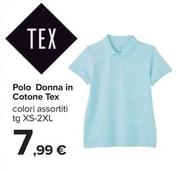 Offerta per Tex - Polo Donna In Cotone a 7,99€ in Carrefour Ipermercati