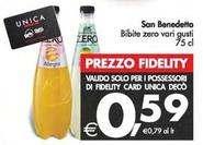 Offerta per San Benedetto - Bibite Zero a 0,59€ in Decò