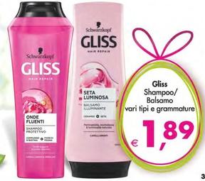 Offerta per Gliss - Shampoo/balsamo a 1,89€ in Decò
