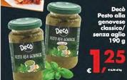 Offerta per Deco - Pesto Alla Genovese Classico/ Senza Aglio a 1,25€ in Decò
