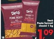 Offerta per Deco - Pasta Formati Classici a 1,09€ in Decò
