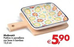 Offerta per Mix & Match - Piattino In Porcellana Con Base In Bamboo a 5,9€ in Decò