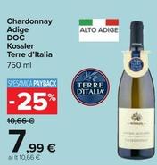 Offerta per Terre D'italia - Chardonnay Adige DOC Kossler a 7,99€ in Carrefour Ipermercati