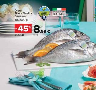 Offerta per Carrefour - Orata Filiera Qualità a 8,99€ in Carrefour Ipermercati