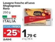 Offerta per Rana - Lasagne Fresche All'Uovo Sfogliagrezza a 1,79€ in Carrefour Ipermercati