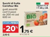 Offerta per Carrefour Bio - Succhi Di Frutta a 1,75€ in Carrefour Ipermercati