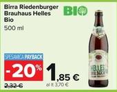 Offerta per Riedenburger - Birra Brauhaus Helles Bio a 1,85€ in Carrefour Ipermercati