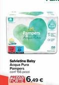 Offerta per Pampers - Acqua Pura Salvietine Baby a 6,49€ in Carrefour Ipermercati