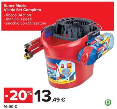 Offerta per Vileda - Super Mocio Set Completo a 13,49€ in Carrefour Ipermercati