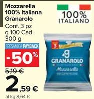 Offerta per Granarolo - Mozzarella 100% Italiana a 2,59€ in Carrefour Market