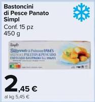 Offerta per Simpl - Bastoncini Di Pesce Panato a 2,45€ in Carrefour Market