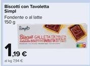 Offerta per Simpl - Biscotti Con Tavoletta a 1,19€ in Carrefour Market