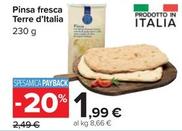 Offerta per Terre D'italia - Pinsa Fresca a 1,99€ in Carrefour Market