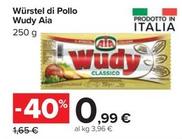 Offerta per Aia - Würstel Di Pollo Wudy a 0,99€ in Carrefour Market