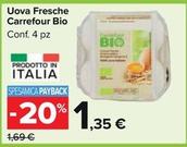 Offerta per Carrefour Bio - Uova Fresche a 1,35€ in Carrefour Market