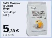 Offerta per Simpl - Caffè Classico In Cialde a 5,39€ in Carrefour Market