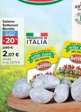Offerta per Beretta - Salame Settenani a 2,07€ in Carrefour Market