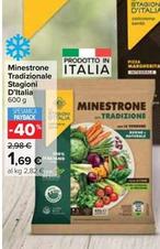 Offerta per Le Stagioni D'italia - Minestrone Tradizionale a 1,69€ in Carrefour Market