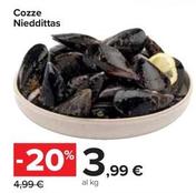 Offerta per Cozze Nieddittas a 3,99€ in Carrefour Market