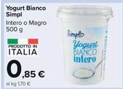 Offerta per Simpl - Yogurt Bianco a 0,85€ in Carrefour Market