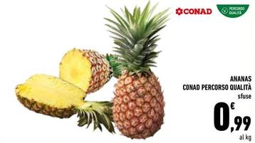 Offerta per Conad - Ananas Percorso Qualità a 0,99€ in Conad City