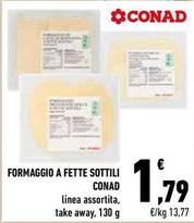 Offerta per Conad - Formaggio A Fette Sottili  a 1,79€ in Conad City