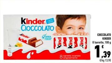 Offerta per Kinder - Cioccolato a 1,39€ in Conad City