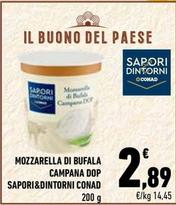 Offerta per Conad - Mozzarella Di Bufala Campana DOP Sapori&Dintorni  a 2,89€ in Conad City