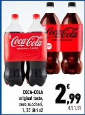 Offerta per Coca Cola - Original Taste, Zero Zuccheri a 2,99€ in Conad City